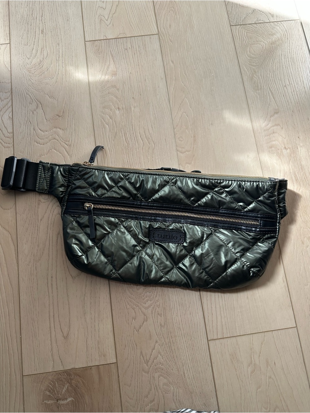 Thrill quilted nylon belt bag